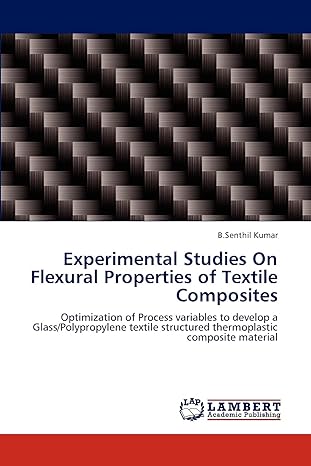 experimental studies on flexural properties of textile composites optimization of process variables to