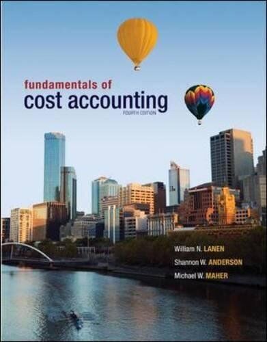 fundamentals of cost accounting 4th edition unknown