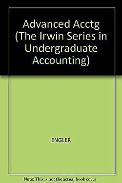 advanced acctg the irwin series in undergraduate accounting 1st edition leopold a. bernstein, kenneth r.