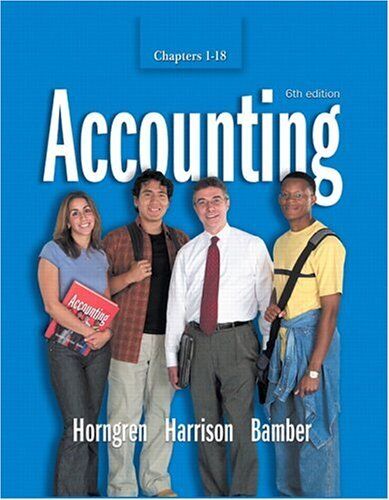 accounting 6th edition michael a. robinson, walter t. harrison, charles t. horngren, linda s. bamber