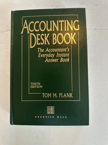 accounting desk book 10th edition tom m. plank