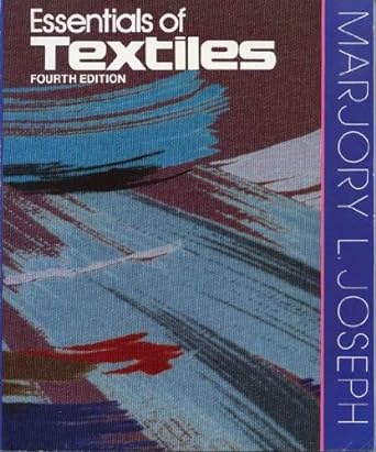 essentials of textiles 4th edition marjory l. joseph 0030125987, 978-0030125980