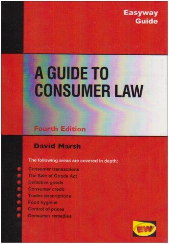 a guide to consumer law 1st edition david marsh 1900694549, 9781900694544