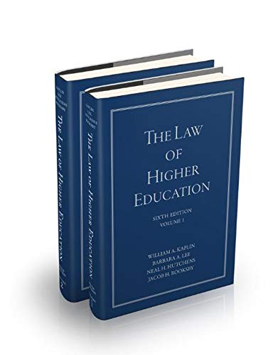 The Law Of Higher Education Volume 2