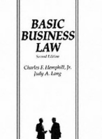 basic business law 2nd edition charles f hemphill , judy a long 0130594377, 9780130594372