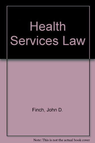 health services law 1st edition john d finch 0421264705, 9780421264700