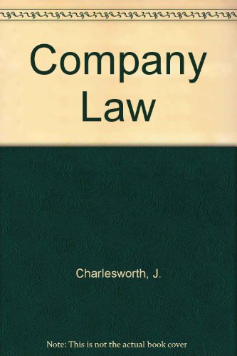 company law principles of company law 10th edition john charlesworth 0420436006, 9780420436009