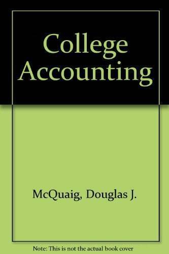 college accounting 1st edition douglas j. mcquaig, patricia a. bille 0395797004, 9780395797006