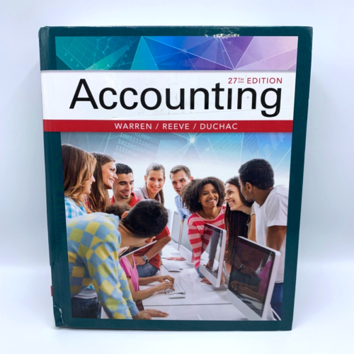 accounting 27th edition jonathan duchac, carl s. warren, james m. reeve 2901337272093