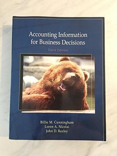 accounting information for business decisions 3rd edition billie m. cunningham 9780495993070, 0495993077