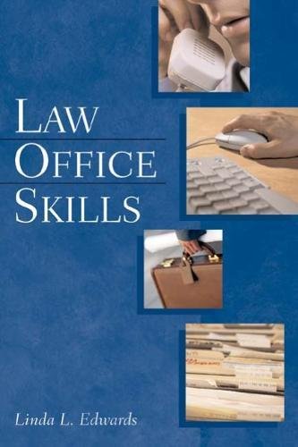 law office skills 1st edition linda l edwards 1401812295, 9781401812294