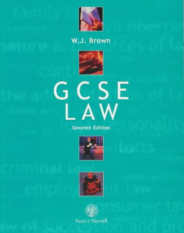 gcse law 7th edition william j brown 0421680709, 9780421680708