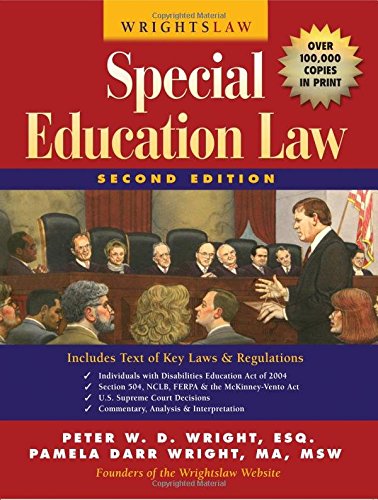 special education law 2nd edition peter w d wright , pamela darr wright 1892320169, 9781892320162