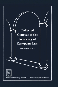 collected courses of the academy of european law 1st edition antonio cassese, joseph h. h. weiler