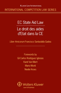 ec state aid law 1st edition santaolalla gadea, francisco 9041127747, 9789041127747