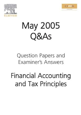 Cima May 2005 QandA Financial Accounting And Tax Principles
