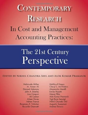 contemporary research in cost and management accounting practices the 21st century perspective 1st edition