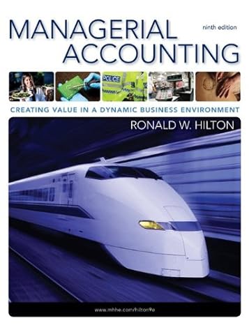 managerial accounting  plus 9th edition ronald hilton 0077477588, 978-0077477585