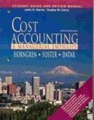 cost accounting of managerial emphasis 1st edition harris 0135676290, 978-0135676295