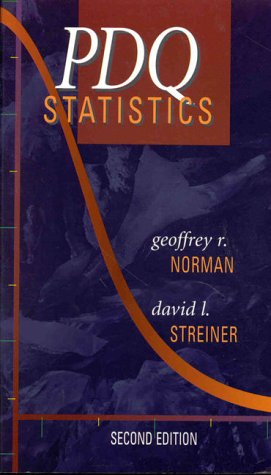 pdq statistics 2nd edition geoffrey r norman , david l steiner 1550090763, 9781550090765