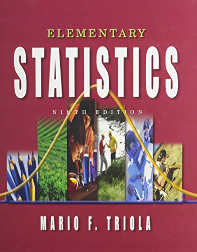 elementary statistics 9th edition mario f triola 0321198182, 9780321198181