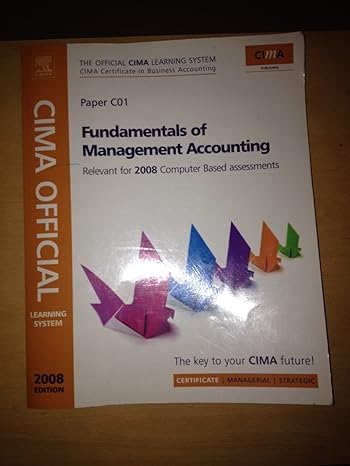 cima official learning system fundamentals of management accounting 2nd edition janet walker 0750684739,