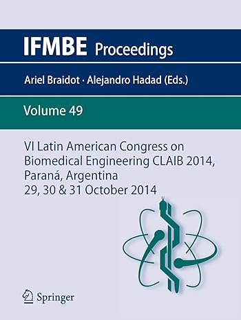 vi latin american congress on biomedical engineering claib 2014 parana argentina 29 30 and 31 october 2014