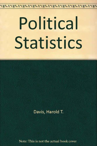 political statistics 1st edition harold t. davis 0911536140, 9780911536140