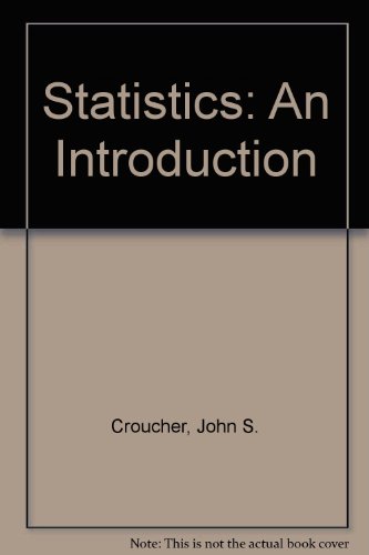 statistics an introduction 1st edition john s croucher 0070934592, 9780070934597