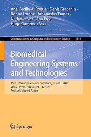 biomedical engineering systems and technologies 15th international joint conference biostec 2022 virtual
