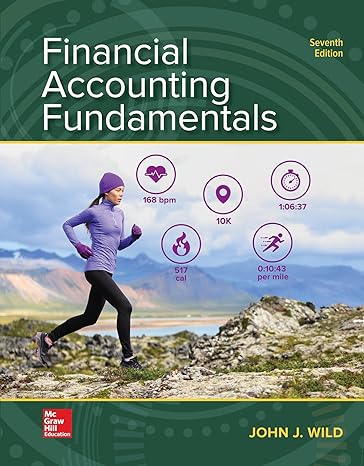 loose leaf for financial accounting fundamentals 7th edition john wild, ken shaw, barbara chiappetta