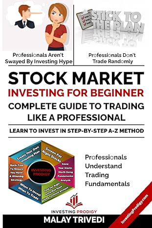 stock market investing for beginner 1st edition malay trivedi 1793934630, 978-1793934635