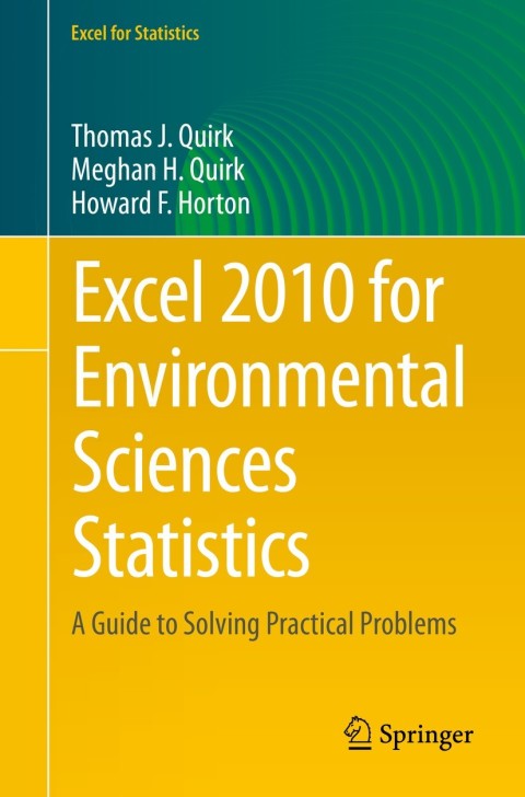 excel 2010 for environmental sciences statistics a guide to solving practical problems 1st edition thomas j