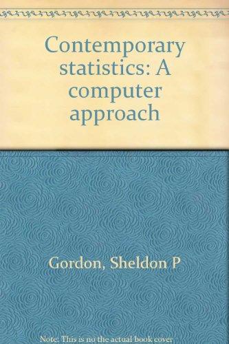 contemporary statistics a computer approach 1st edition sheldon p gordon 0070239010, 9780070239012