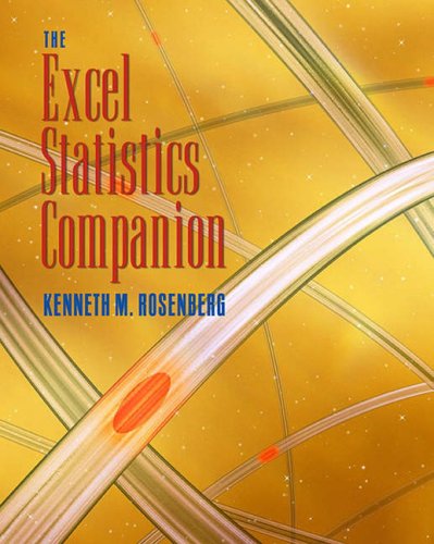 the excel statistics companion 1st edition kenneth m rosenberg 0534642306, 9780534642303