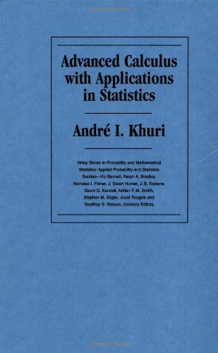 advanced calculus with applications in statistics 1st edition andre i khuri 0471534595, 9780471534594