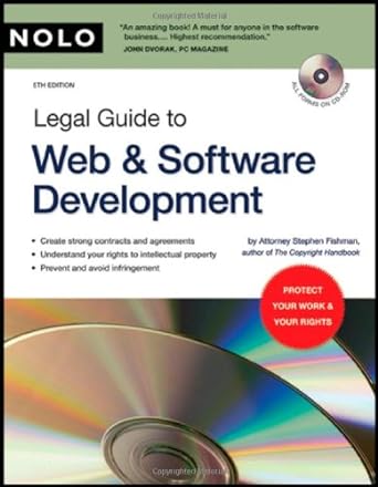 legal guide to web and software development 5th edition stephen fishman j.d. 1413305326, 978-1413305326