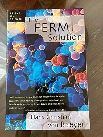the fermi solution 1st edition hans christian von baeyer 0140156208, 978-0140156201