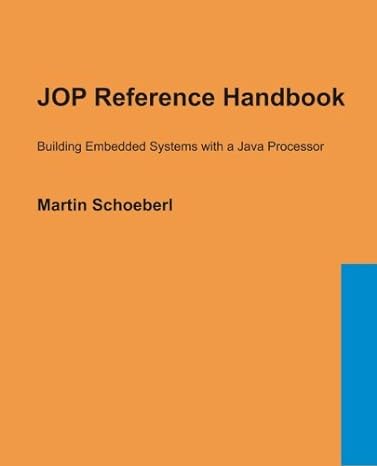 jop reference handbook building embedded systems with a java processor 1st edition martin schoeberl