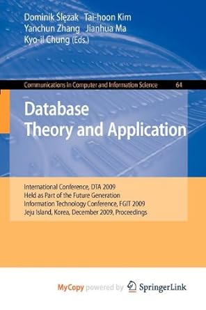 communications in computer and information science database theory and application 64 international