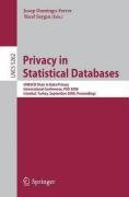 privacy in statistical databases unesco chair in data privacy international conference psd 2008 istanbul