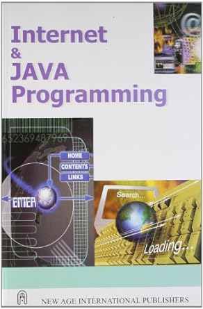 internet and java programming 1st edition prabhu r krishnamoorty r krishnamoorty 8122413528, 978-8122413526