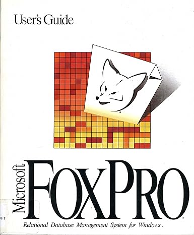 users guide microsoft foxpro relational database management system for windows 1st edition microsoft
