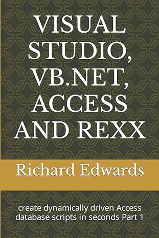 visual studio vb net access and rexx create dynamically driven access database scripts in seconds part 1 1st
