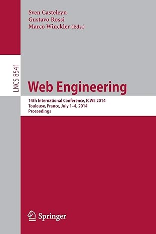 web engineering 14th international conference icwe 2014 toulouse france july 1 4 2014 proceedings 1st edition