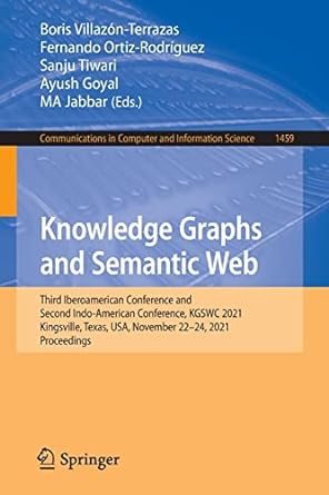 knowledge graphs and semantic web third iberoamerican conference and second indo american conference kgswc