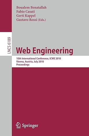 web engineering 10th international conference icwe 2010 vienna austria july 2010 proceedings 1st edition