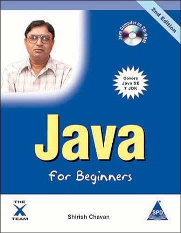 java for beginners 2nd edition shirish chavan 9350237555, 978-9350237557