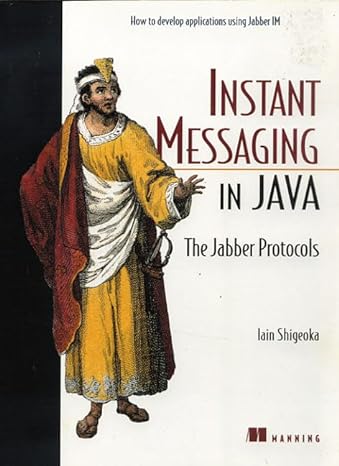 instant messaging in java the jabber protocols 1st edition iain shigeoka 1930110464, 978-1930110465