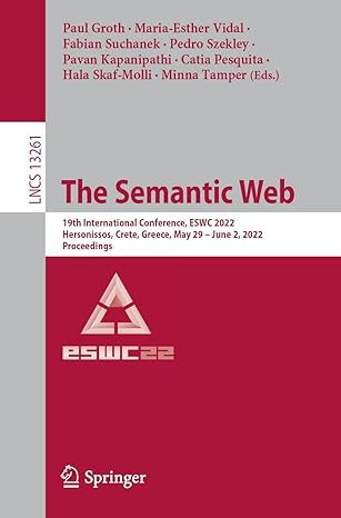 the semantic web 19th international conference eswc 2022 hersonissos crete greece may 29 june 2 2022